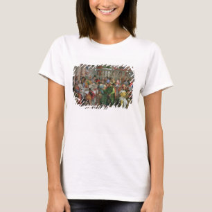 De huwelijksfeast op Cana, detail van het banket T-shirt
