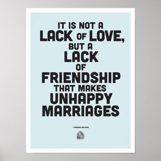 De huwelijksfilosofie citeert Poster (Voorkant)