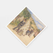 De huwelijksmars (huwelijksscène) servet (Hoek)