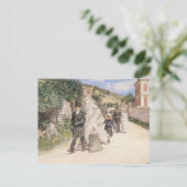 De huwelijksmars van Robinson,  Passen getrouwd Briefkaart (Staand voorkant)