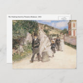 De huwelijksmars van Robinson,  Passen getrouwd Briefkaart (Voorkant / Achterkant)