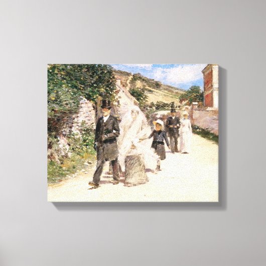 De huwelijksmars van Robinson,  Passen getrouwd Canvas Afdruk (Voorkant)