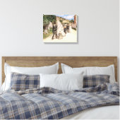 De huwelijksmars van Robinson,  Passen getrouwd Canvas Afdruk (Insitu (Slaapkamer))