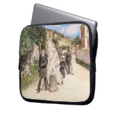 De huwelijksmars van Robinson,  Passen getrouwd Laptop Sleeve (Voorkant Links)