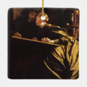 De Huwelijksreis van de Schilder van Lord Frederic Keramisch Ornament (Achterkant)