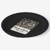 DE HUWELIJKSTARGET SKELETTEN Bruid & Bruidegom Papieren Bordje (Gekanteld)