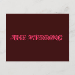 De huwelijksuitnodiging uitnodiging briefkaart