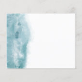 De huwelijksuitnodiging van de Waterverf van de be Flyer (Achterkant)