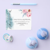 De huwelijksuitnodiging van de Waterverf van de be Flyer (Enkel)