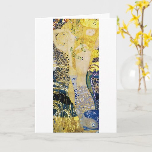De Hydra, Gustav Klimt Kaart (Gele Bloem)