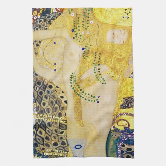 De Hydra, Gustav Klimt Theedoek (Verticaal)