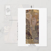 De hydra van Gustav Klimt Briefkaart (Voorkant / Achterkant)