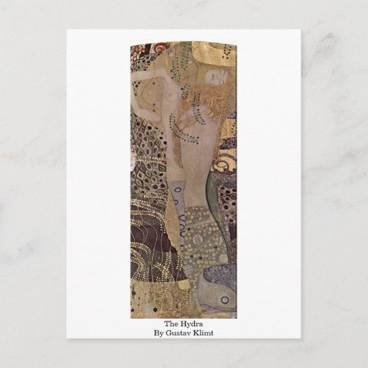 De hydra van Gustav Klimt Briefkaart (Voorkant)