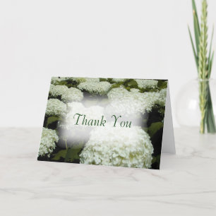 De hydrangea hortensia dankt u kaardt bedankkaart