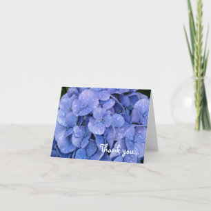 De hydrangea hortensia dankt u notecard bedankkaart