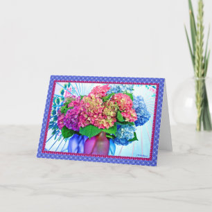 De hydrangea hortensia kleurt & grenzen III Kaart
