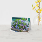 De Hydrangea hortensia's Notecard van de kust Kaart (Gele Bloem)