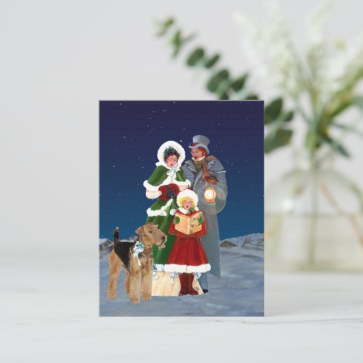 De Hymnes van Kerstmis Feestdagenkaart (Staand voorkant)