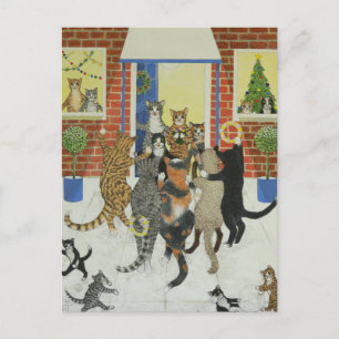 De hymnes van Kerstmis Feestdagenkaart