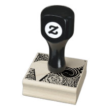 de hypnotiserende ontwerp rubberen stempel 