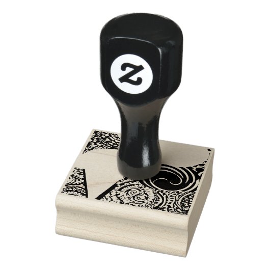 de hypnotiserende ontwerp rubberen stempel  (Stempel)