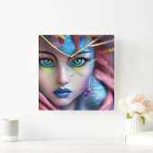 De Hypnotist Vierkante Klok (Huis)