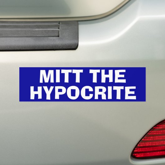 "De hypocriet uitstrooien" Bumpersticker (Op auto)