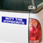 "De hypocriet uitstrooien" Bumpersticker (Op Truck)
