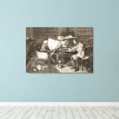 De hypotheek 1899 canvas afdruk (Insitu (Houten vloer))