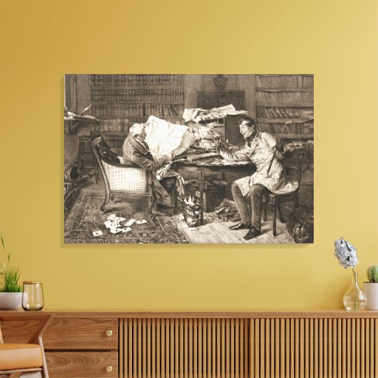 De hypotheek 1899 canvas afdruk (Insitu (Woonkamer))