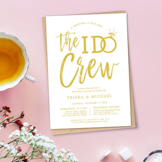 De I do Crech | Heroefening van het diner Gold+Whi Kaart