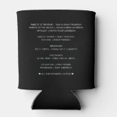 De I do Crech | Je bruiloft | Gold Script Blikjeskoeler (Achterkant)