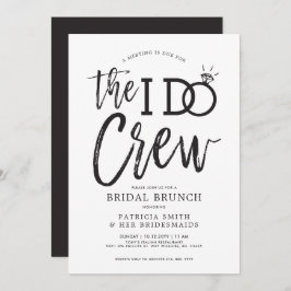 De I Do Crew | Bruidsbrunch-feestje Kaart