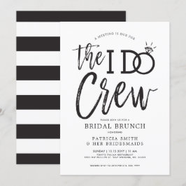 De I Do Crew | Bruidsfeest Brunch Kaart