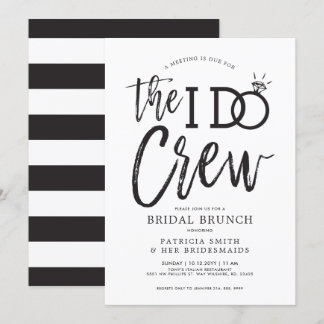 De I Do Crew | Bruidsfeest Brunch Kaart