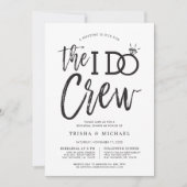 De I Do Crew | Proefdiner Feestje Kaart (Voorkant)