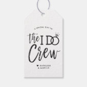 De I Do Crew | Trouwfeest gunstgeschenk Cadeaulabel (Voorkant)