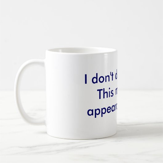 De I-don-t-drink-koffie mok (Links)