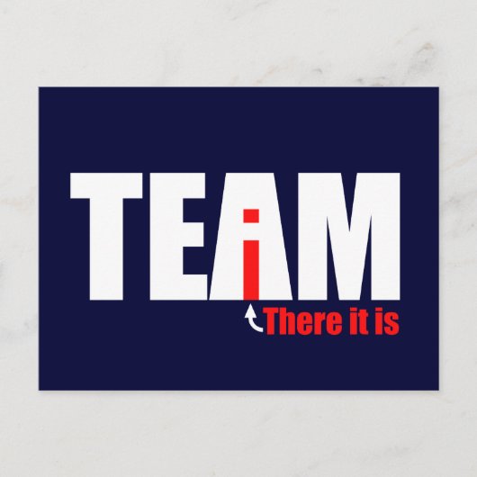 De i in TEAM Briefkaart (Voorkant)