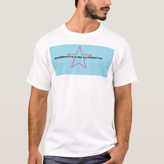 de IAMservant is de vertaalde T-shirt (Voorkant)