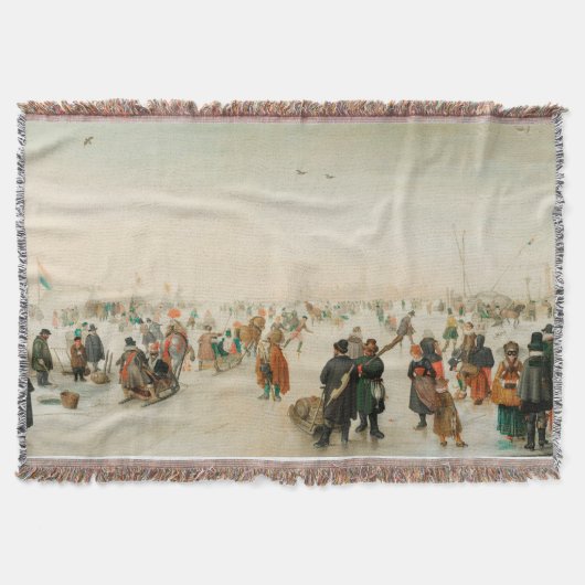 De Ice Near Town 1620 Hendrick Avercamp Deken (Voorkant)