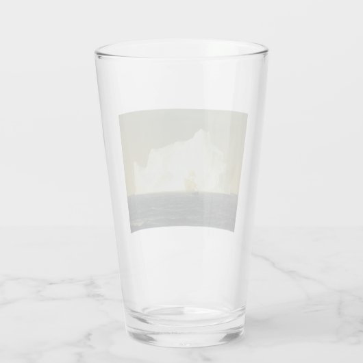 De Iceberg (door de Frederic Edwin Church) Glas (Achterkant)