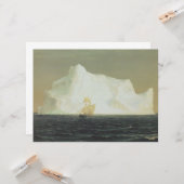 De Iceberg (door de Frederic Edwin Church) Kaart (Voorkant / Achterkant in situ)