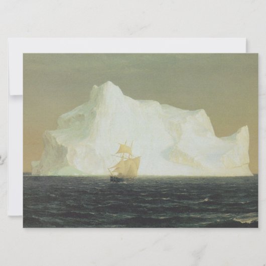 De Iceberg (door de Frederic Edwin Church) Kaart (Voorkant)