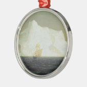De Iceberg (door de Frederic Edwin Church) Metalen Ornament (Links)
