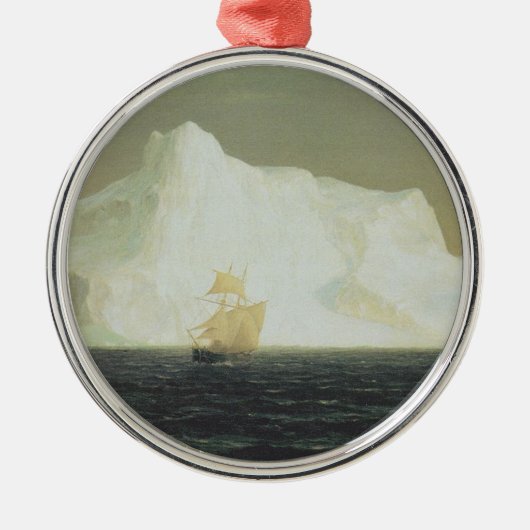De Iceberg (door de Frederic Edwin Church) Metalen Ornament (Voorkant)