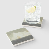 De Iceberg (door de Frederic Edwin Church) Stenen Onderzetter (Zijkant)