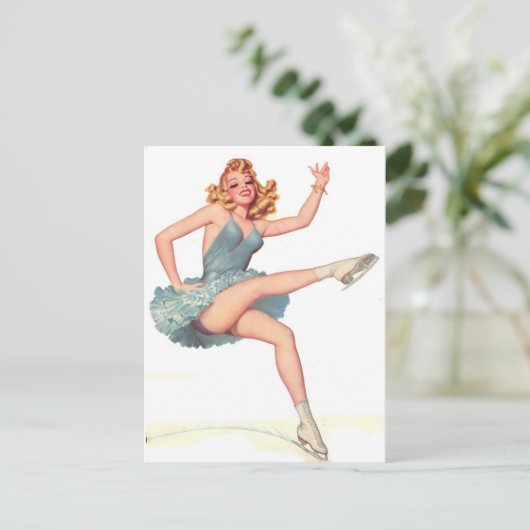 De Iceman pingelen Briefkaart (Staand voorkant)