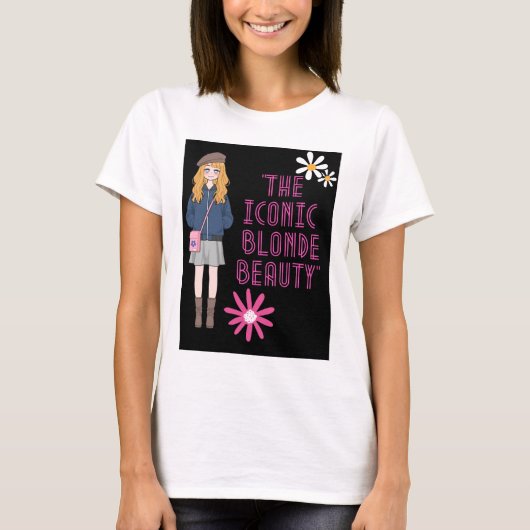 DE ICONEC BLONDE SCHOONHEID T-SHIRT (Voorkant)