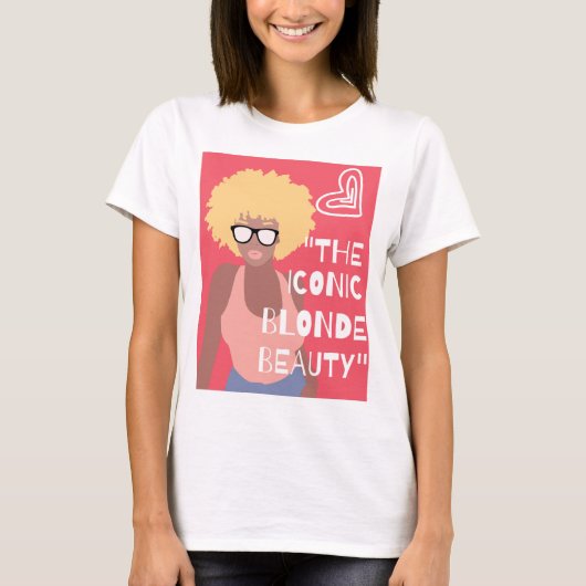 DE ICONEC BLONDE SCHOONHEID T-SHIRT (Voorkant)